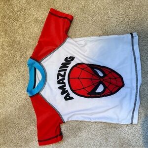 Amazing Spider Hero Kids Swim Shirt